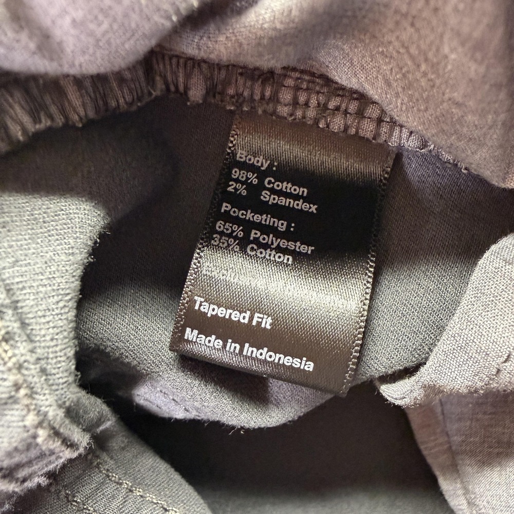 Flint And Tinder Pants Mens 33x30 Gray Chino Tapered Fit Stretch 5-Pocket - Picture 8 of 9